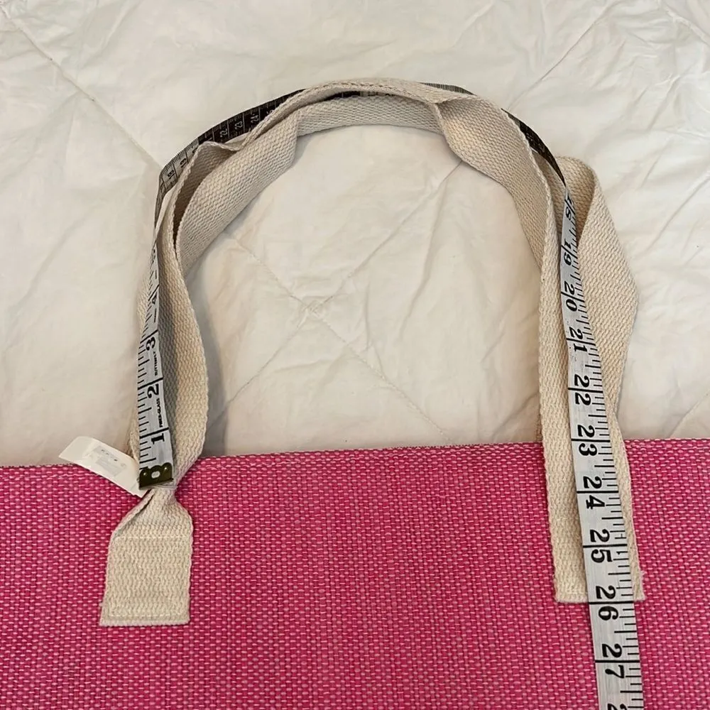 NWT Magid “ON VACAY” pink insulated bag with orange tassels very roomy Pink - Image 8