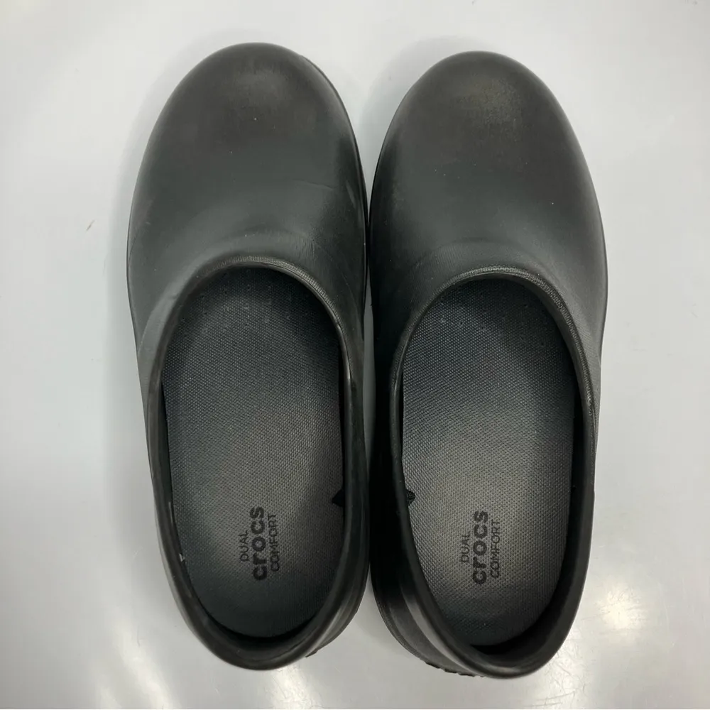 Crocs dual comfort clogs‎ black size 10 - Image 5