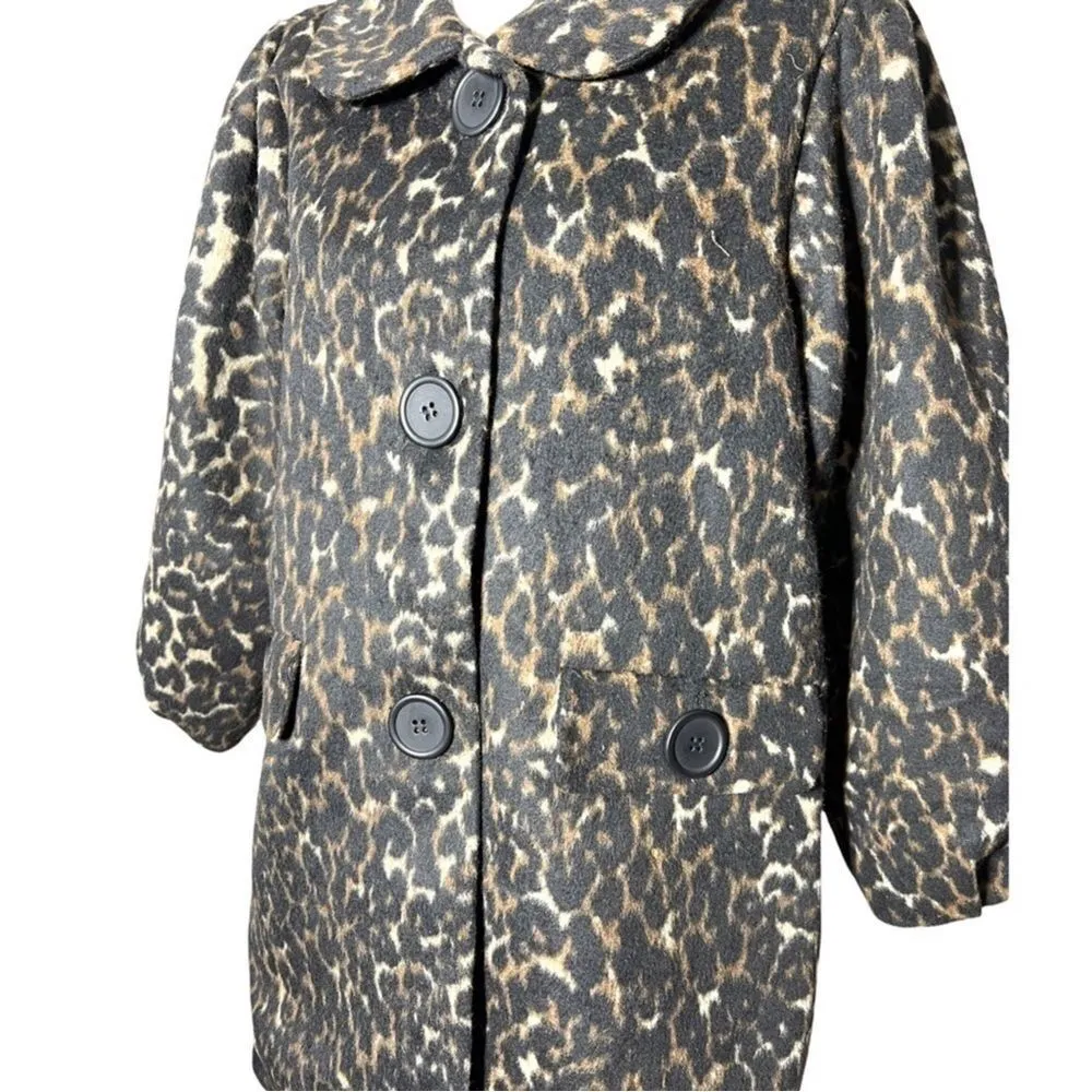 Anthropologie Hazel Hazel Hazel Size Small Leopard Coat‎ - Heavy and Warm. - Image 2