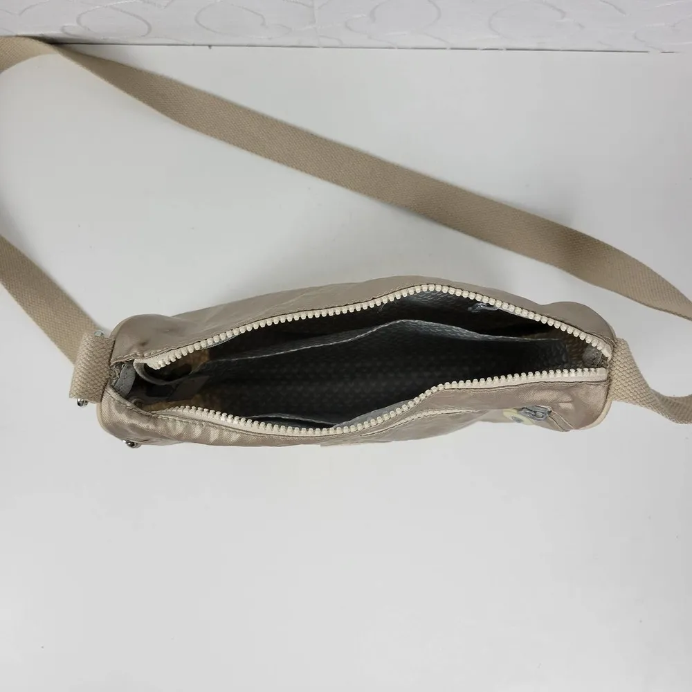 Kipling Callie Womens Crossbody Bag Gold Metallic Lightweight Casual Purse Bag - Image 6