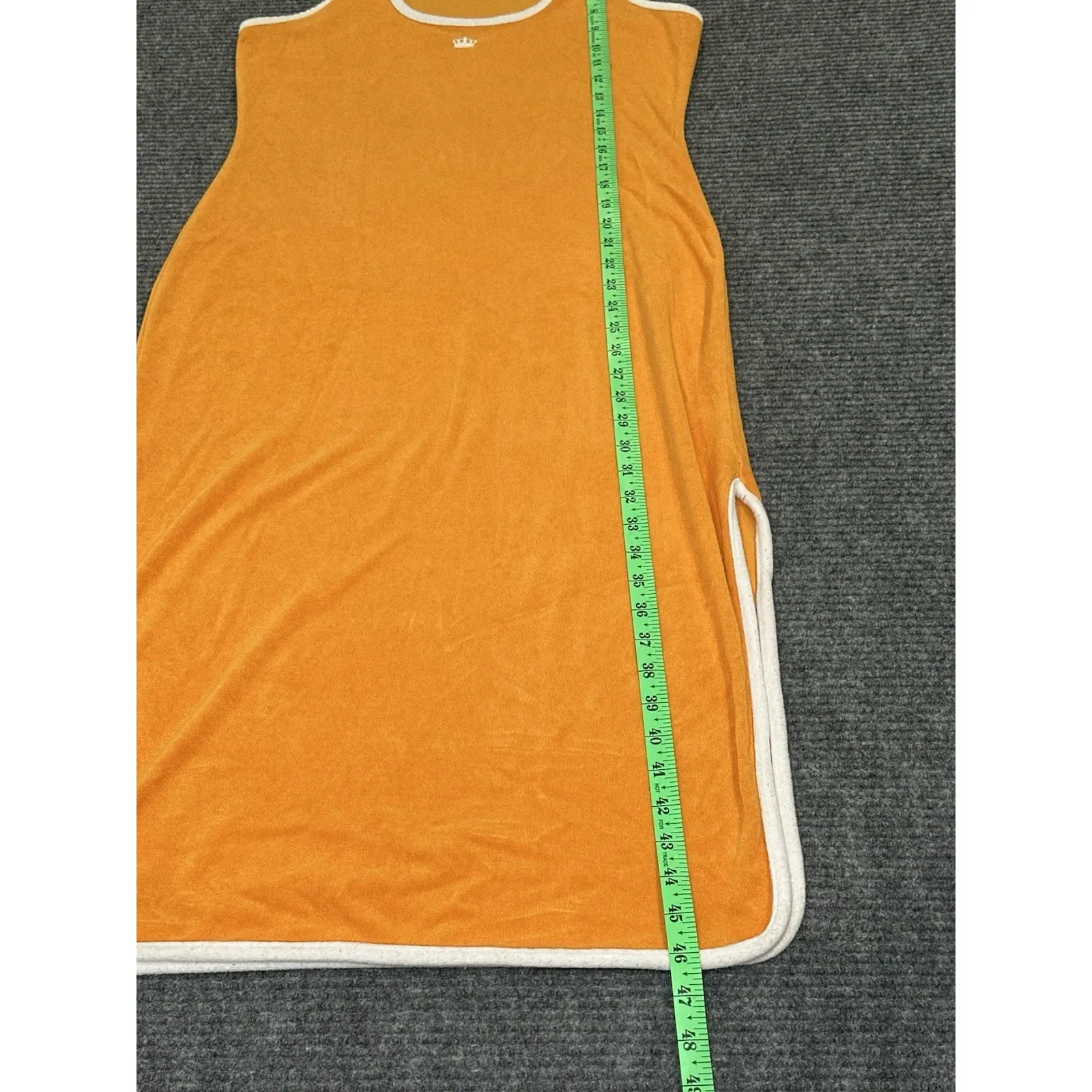 Juicy Couture Medium Women's Towel Terry Midi T-shirt Dress Orange‎ - Image 5