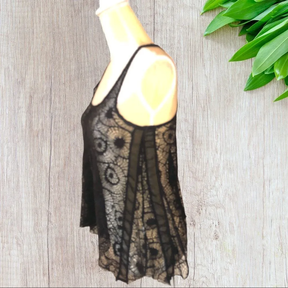 Poof black sheer lace top - Image 4