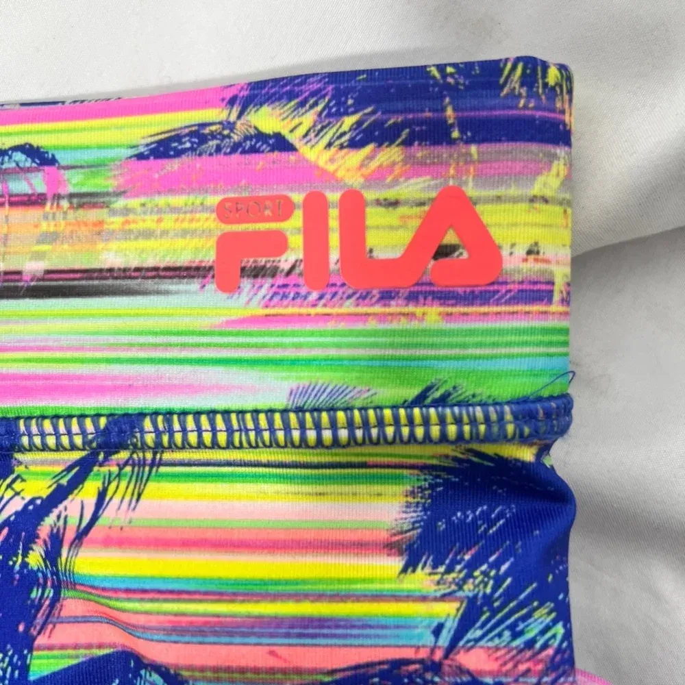 Fila‎ Sport Running Shorts Large Multicolor Palm Trees - Image 4