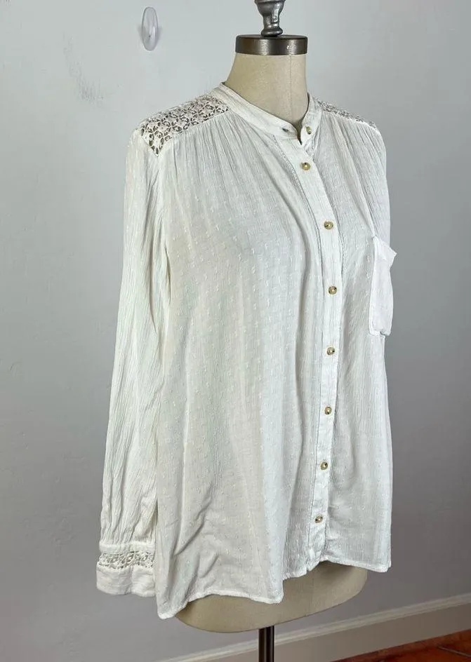 Free People The Best Shirt in Ivory - Image 3