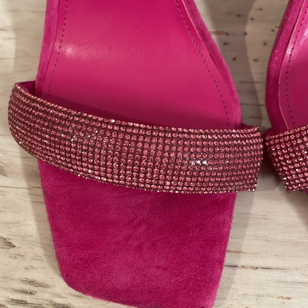 Marc Fisher Hot Pink Angelo Ankle Strapped Heeled Sandals - Image 5