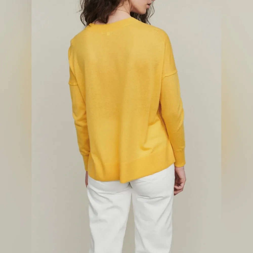Maje Yellow Oversize Cashmere Sweater - Image 3
