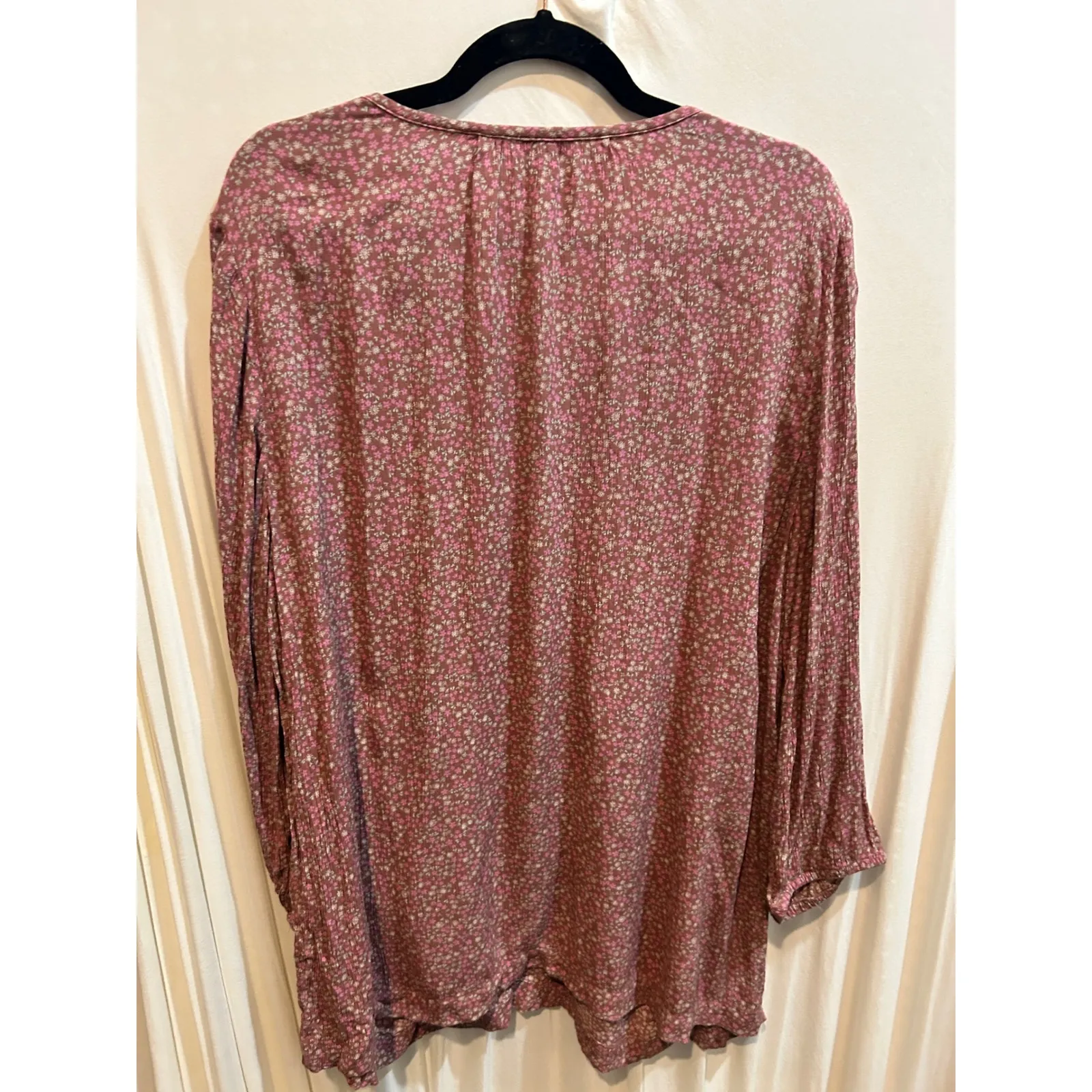 Sonoma Women's XL Floral Print Long Sleeve Blouse Top Casual - Image 4