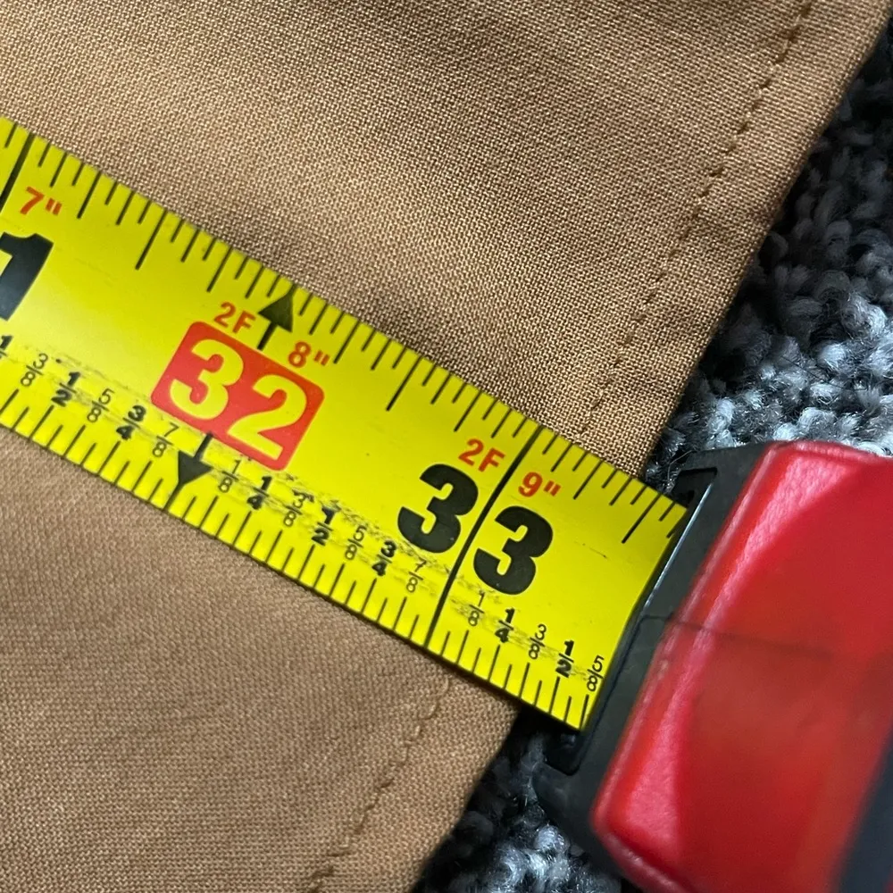 khaki beige sleeveless pleated mini wool dress 6 - Image 8