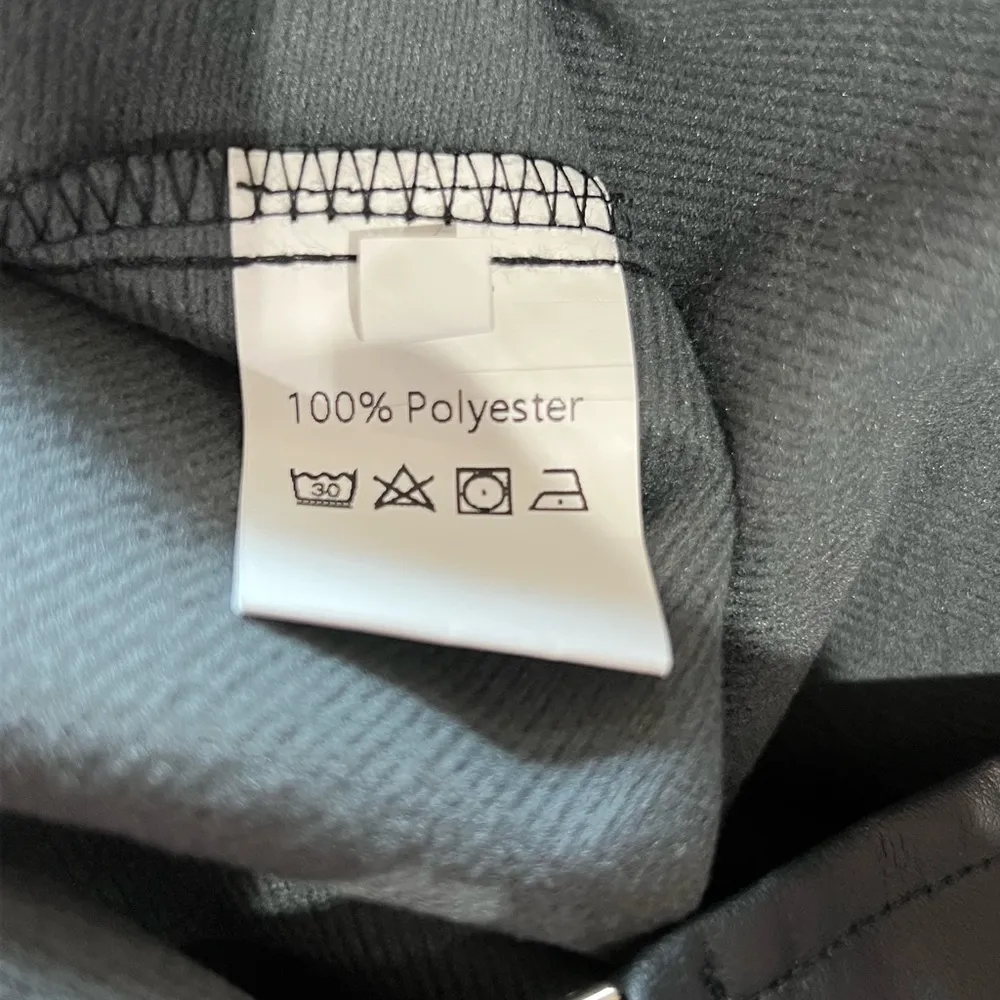 Black Bomber Jacket with Elastic Cuffs and Water - Image 4