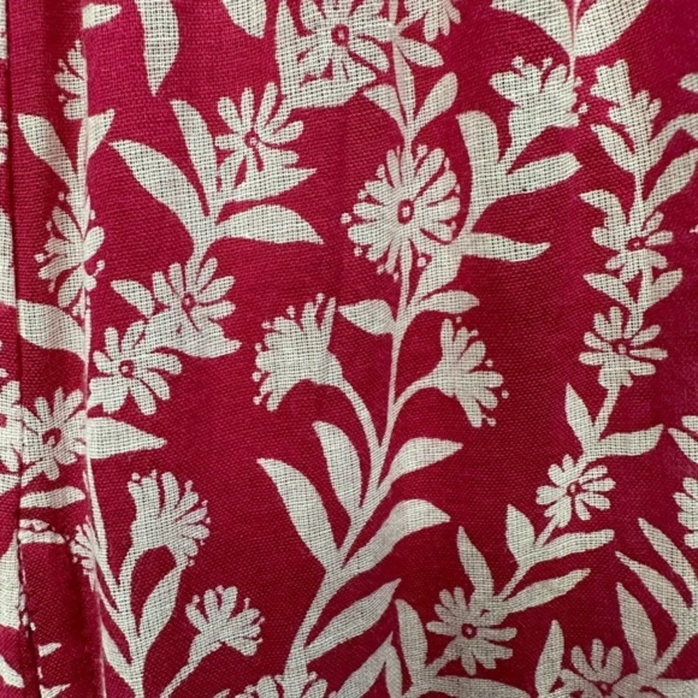 Banjanan Women Pink Penelope Tiered Ruffled‎ Dress Shadow Bloom Paradise Size XS - Image 8