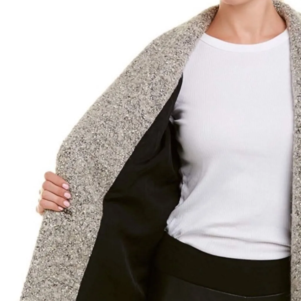 IRO Phanima Wool Boucle Oversized Coat in Grey Size XS - IT 34 - Image 3