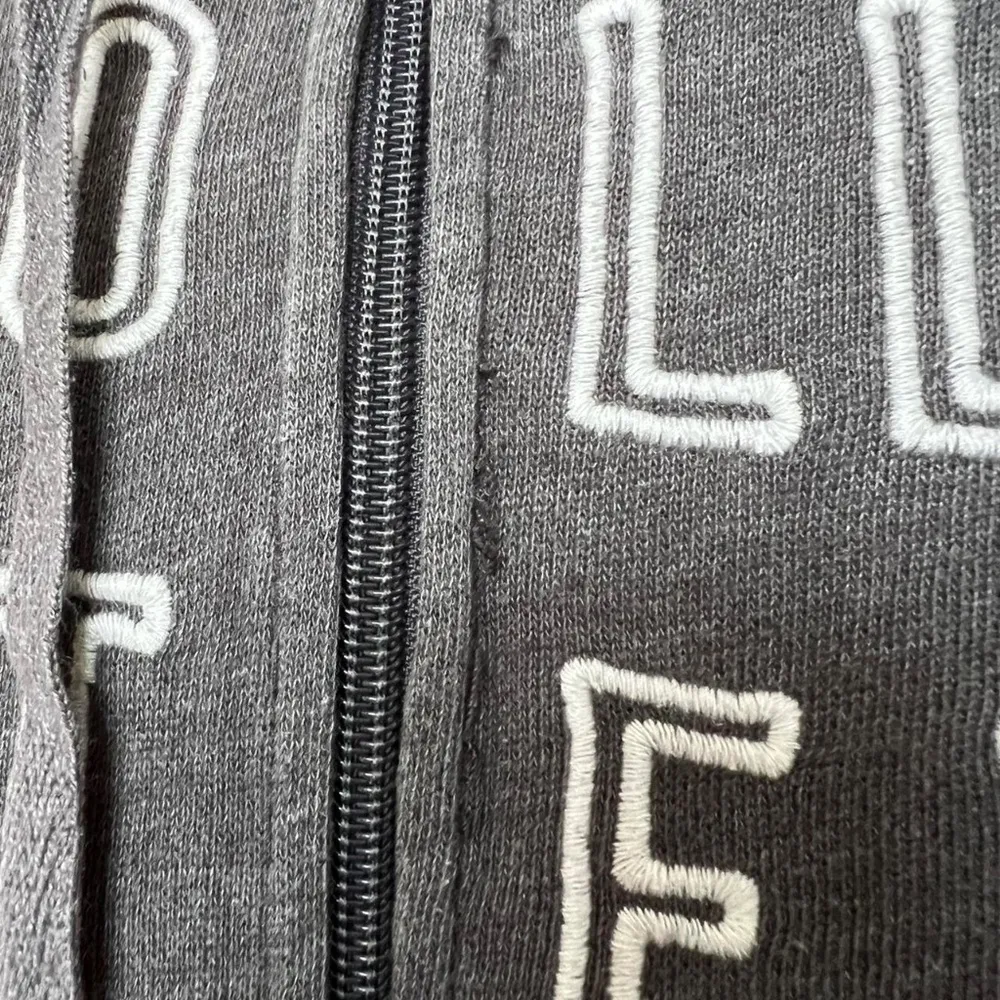 Hollister dark grey zip up logo jacket - Image 3