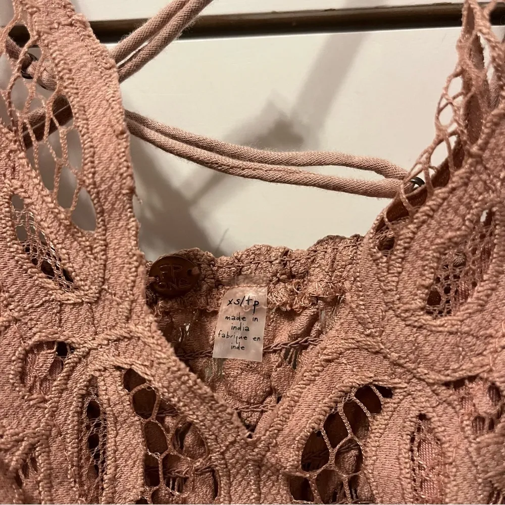 Free People One "Adella" Burnout Slip Mini Dress - Image 5