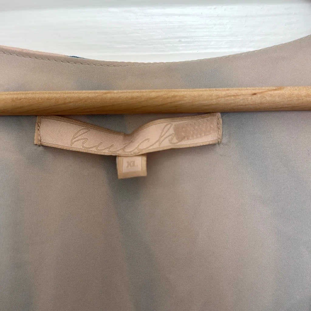 HUTCH Anthropologie tropical leaf print maxi wrap dress - Image 9