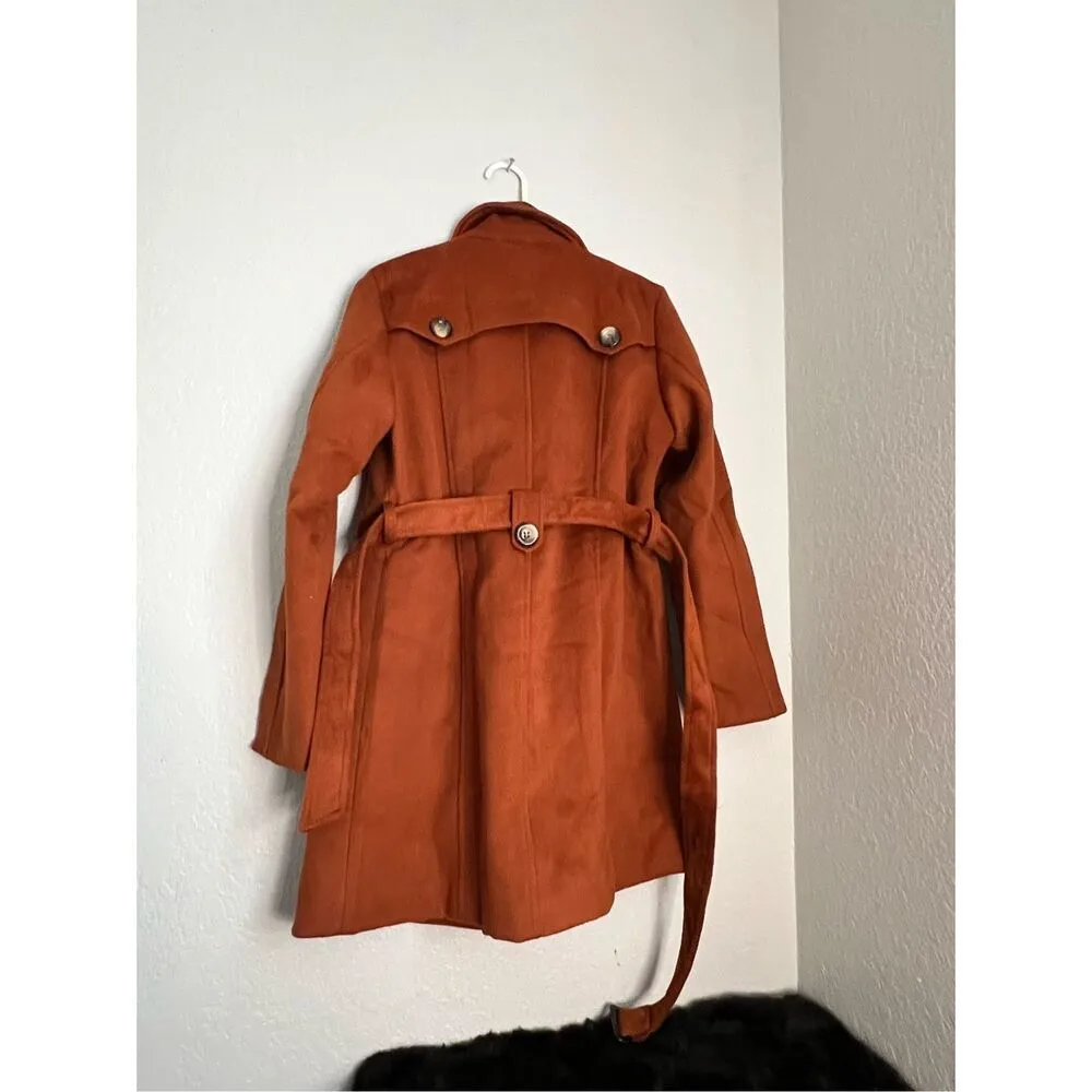 Wantdo Women's Double Breasted Pea Coat Winter Mid - Image 5