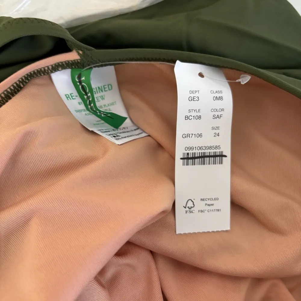 NWT J. Crew Ruched One-shoulder One-piece Green Olive - Image 5