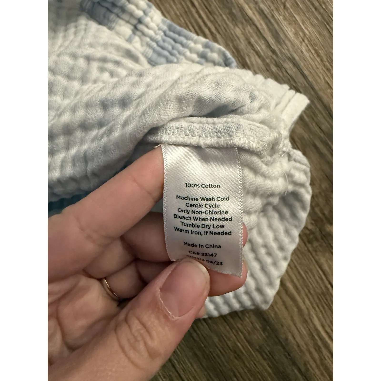 HAVEN WELL WITHIN Organic Cotton Gauze Striped Sleep Dress‎ Women's LXL White Size XL - Image 7