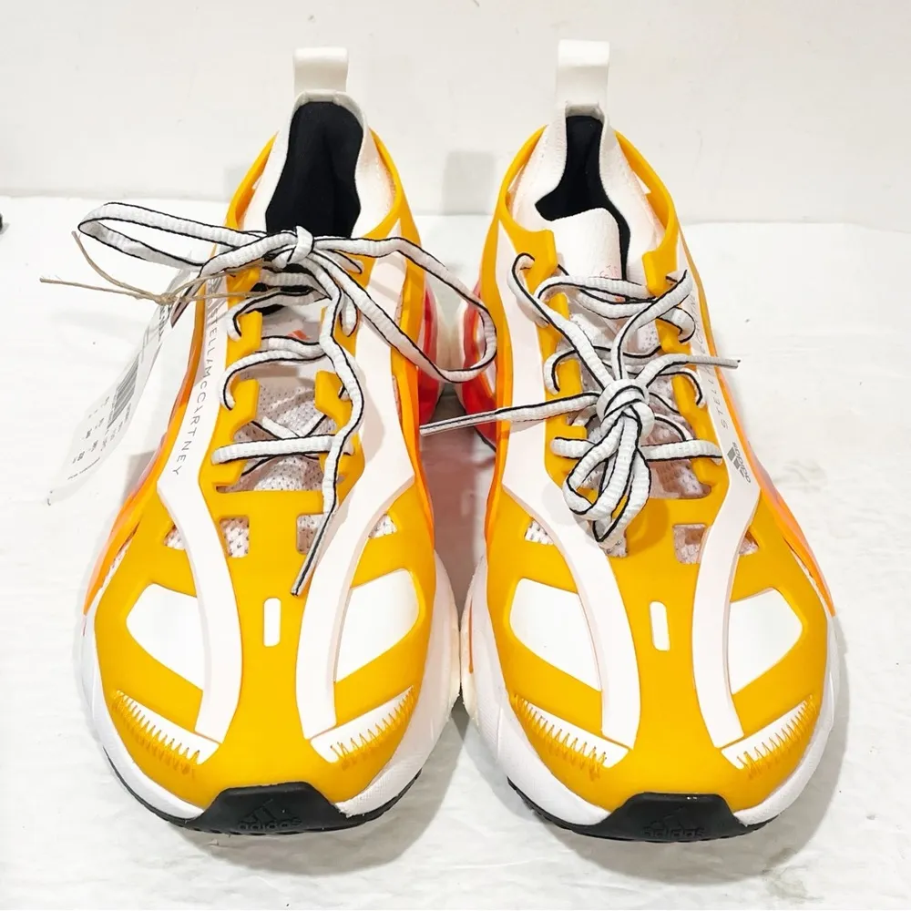 Adidas by Stella McCartney Women’s Size 7 Solarglide Sneakers Orange White NEW - Image 2