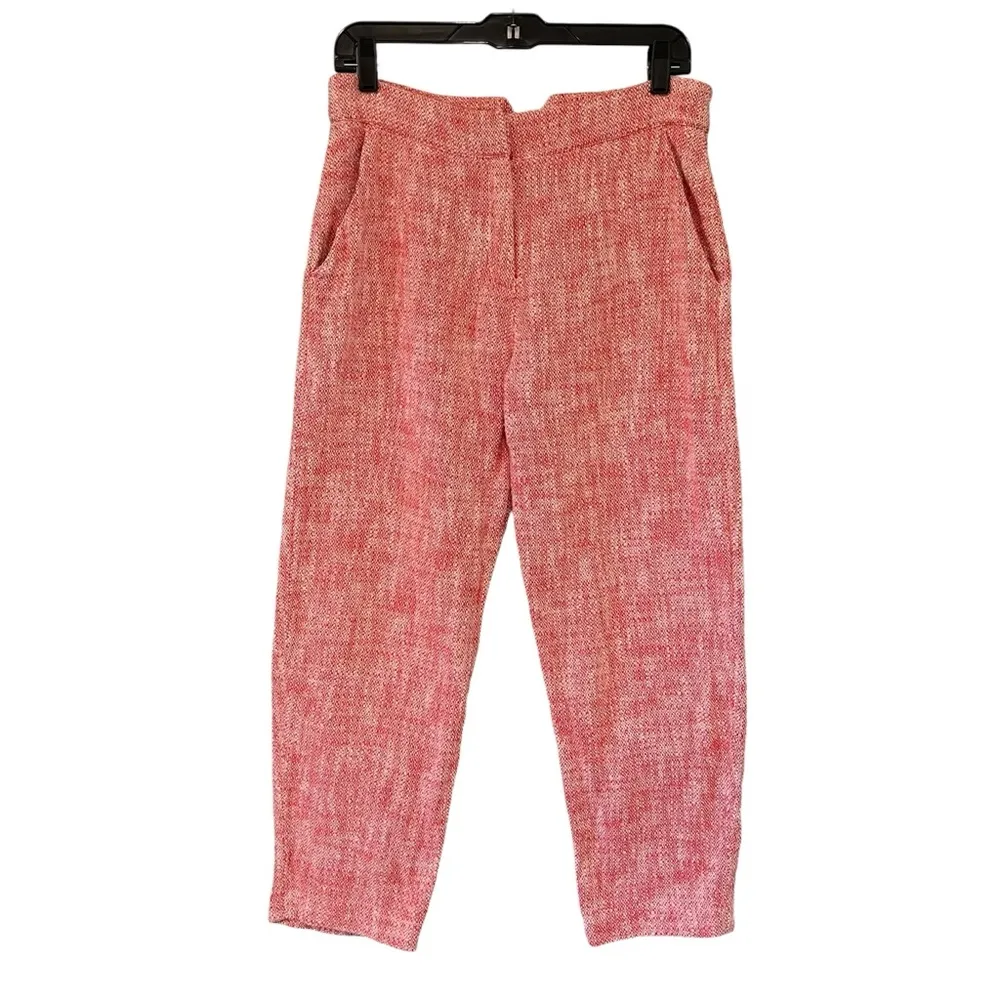 Brora Spring Tweed Trousers, Sz 10 Red - Image 4