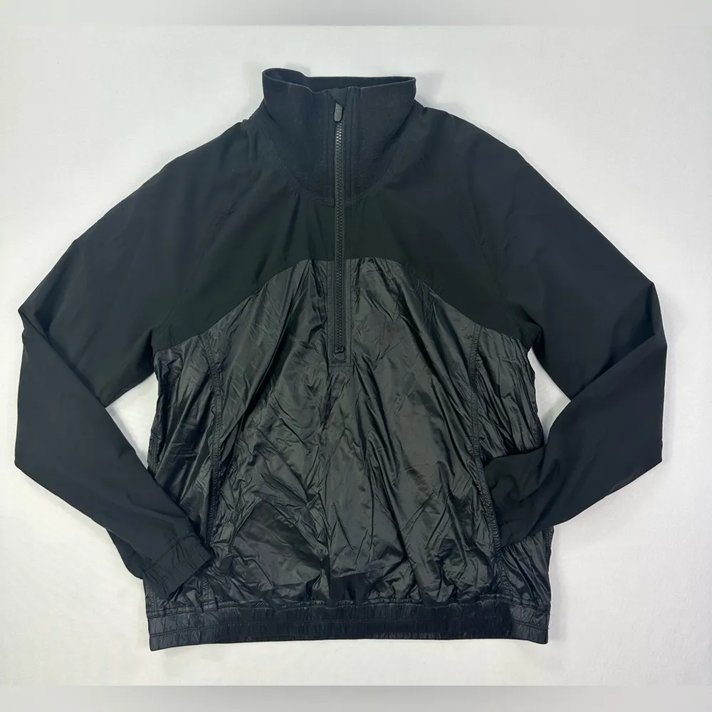 * lululemon All Roads half 1/2 Zip Black pullover light jacket Size 6 - Image 3
