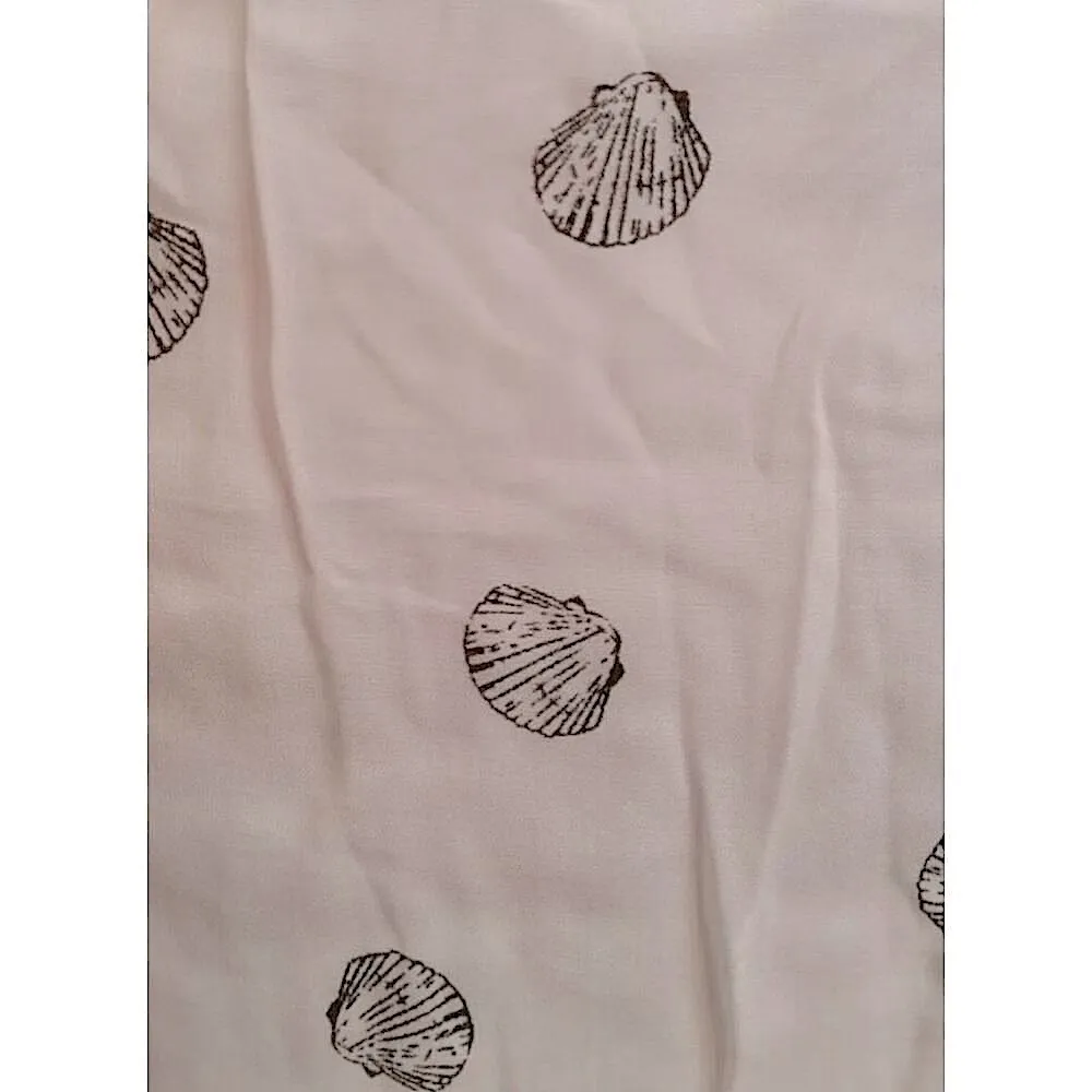 White Shirt Dress with Nautical Beach Seashell Print by Kensie from Modcloth - Image 6