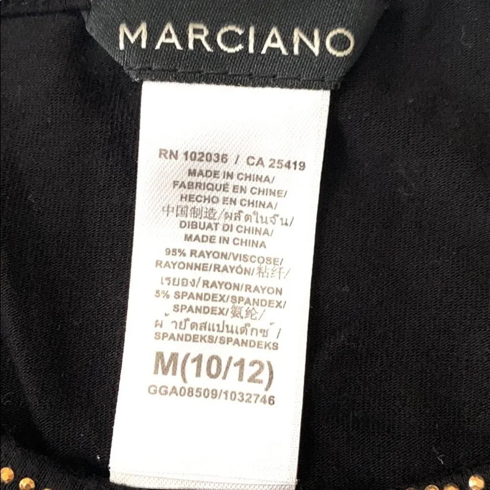 Marciano M 10/12 Black Top Tiered Blouse Clothes Size Medium 10 12 - Image 3