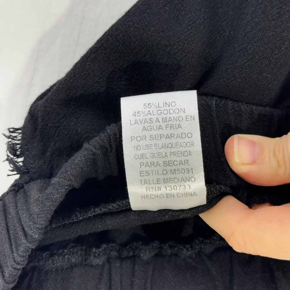 Umgee USA Fringe Stripe Black Pull-On Pants Women’s Size Medium - Image 7