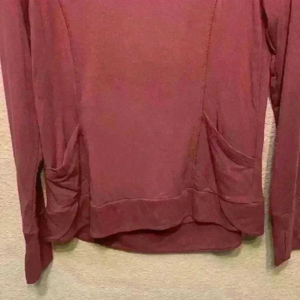 Pink mock neck Yogalicious sz SM athleisure activewear active hiking running - Image 2