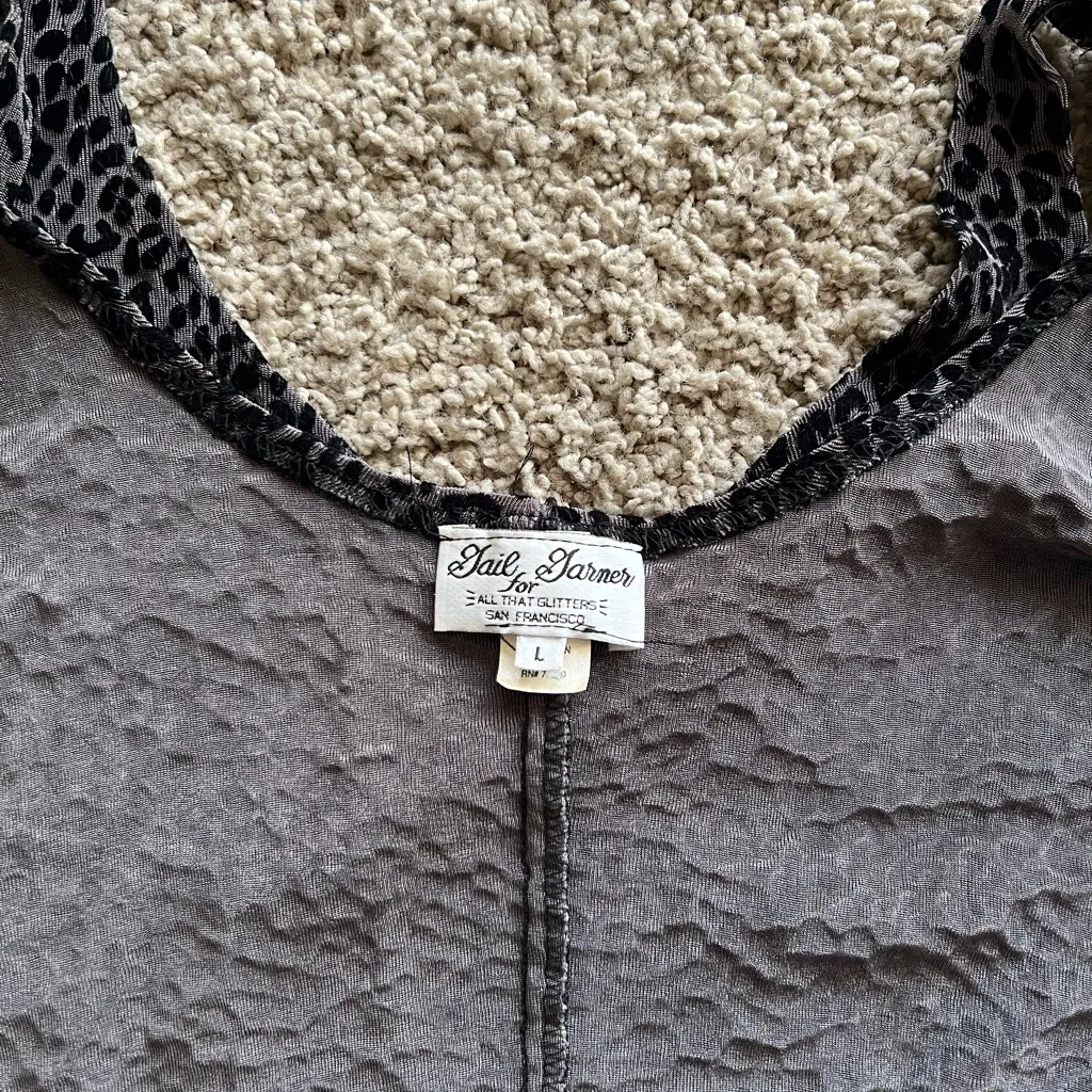 Chic Black Leopard Print Maxi Dress Size L - Image 9