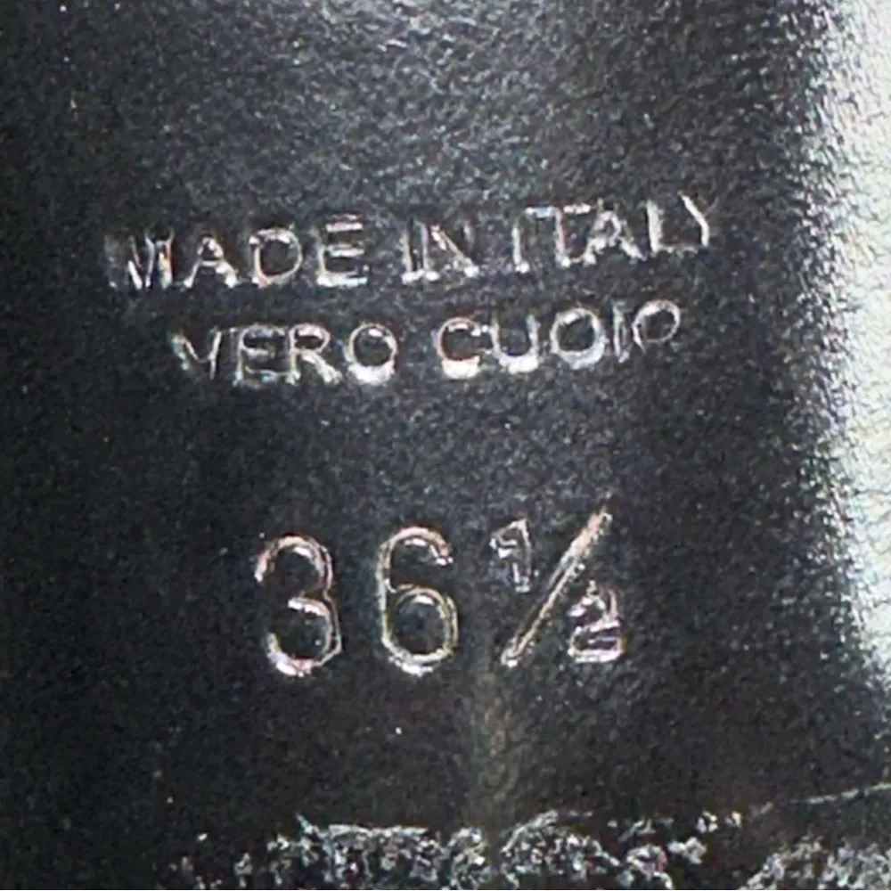 Giorgio Armani Women’s Size 6 Black Satin Strappy Open Toe Silver Jeweled Heels - Image 10