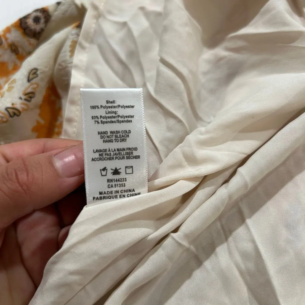 Bishop + Young Splendor Flare Skirt XS Boho Floral Elastic Waist NWT - Image 10