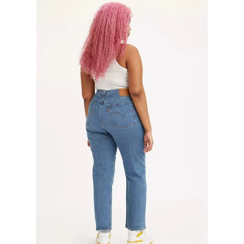 Levi's Premium Women Wedgie Straight 29x26 Jazz Jive Sound - Medium Wash - Image 3