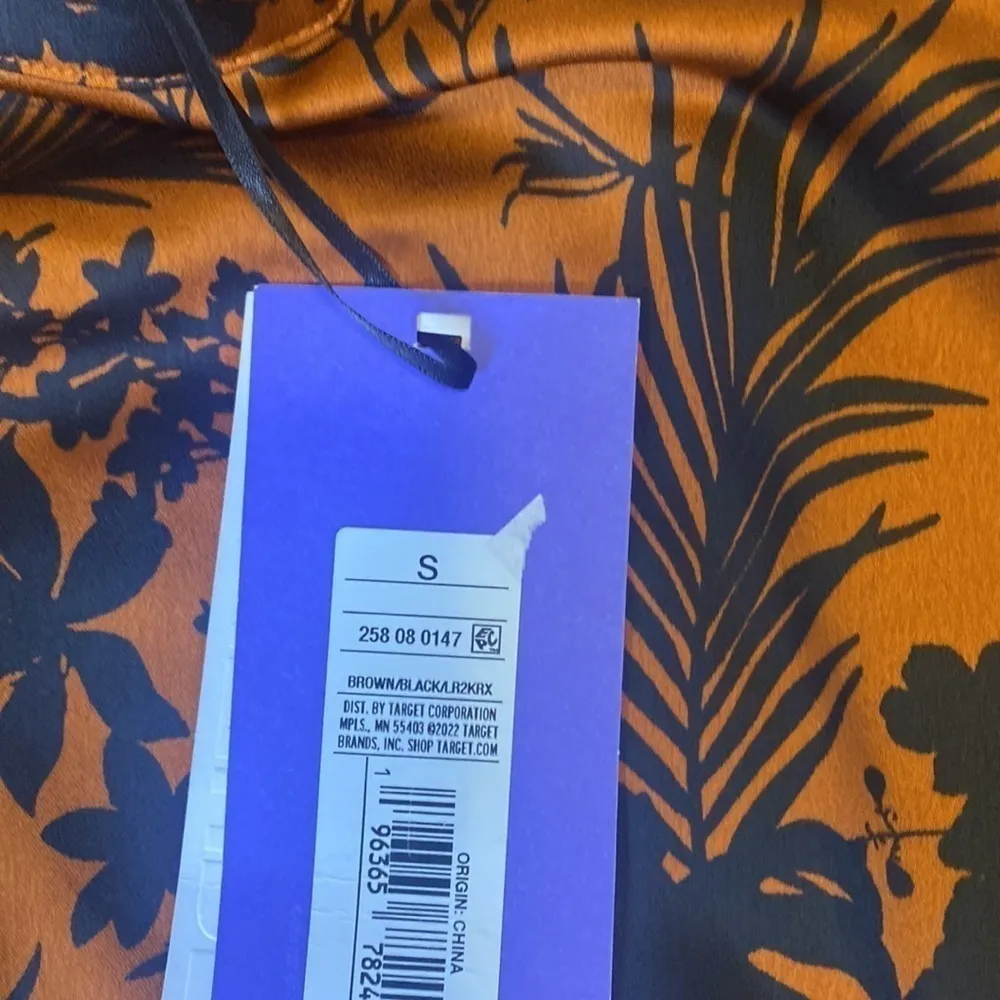 Future Collective Kahlana Barfield Brown Asymmetrical Dress SMALL NWT Black - Image 8