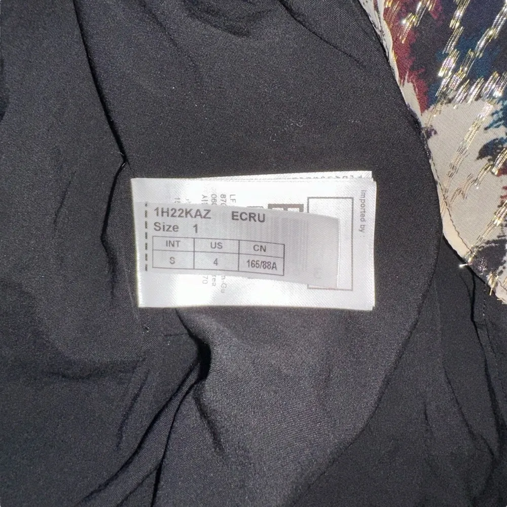 NWT ba&sh Kaz Robe V-Neck Printed Midi Dress SMALL in Ecru - Image 7