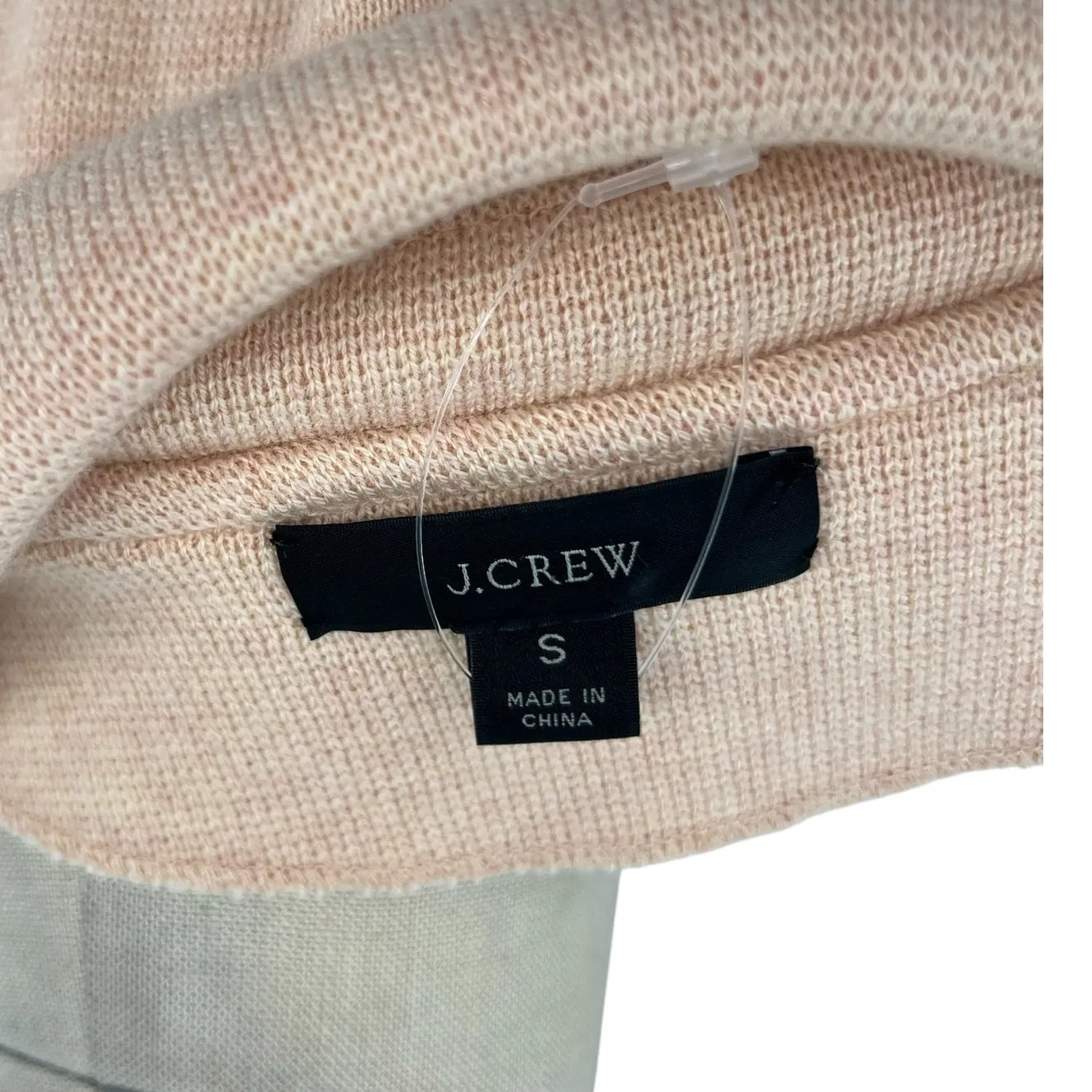 J. Crew Cecile Relaxed‎ Sweater-Blazer Knit Merino Wool Pale Pink Size Small - Image 9