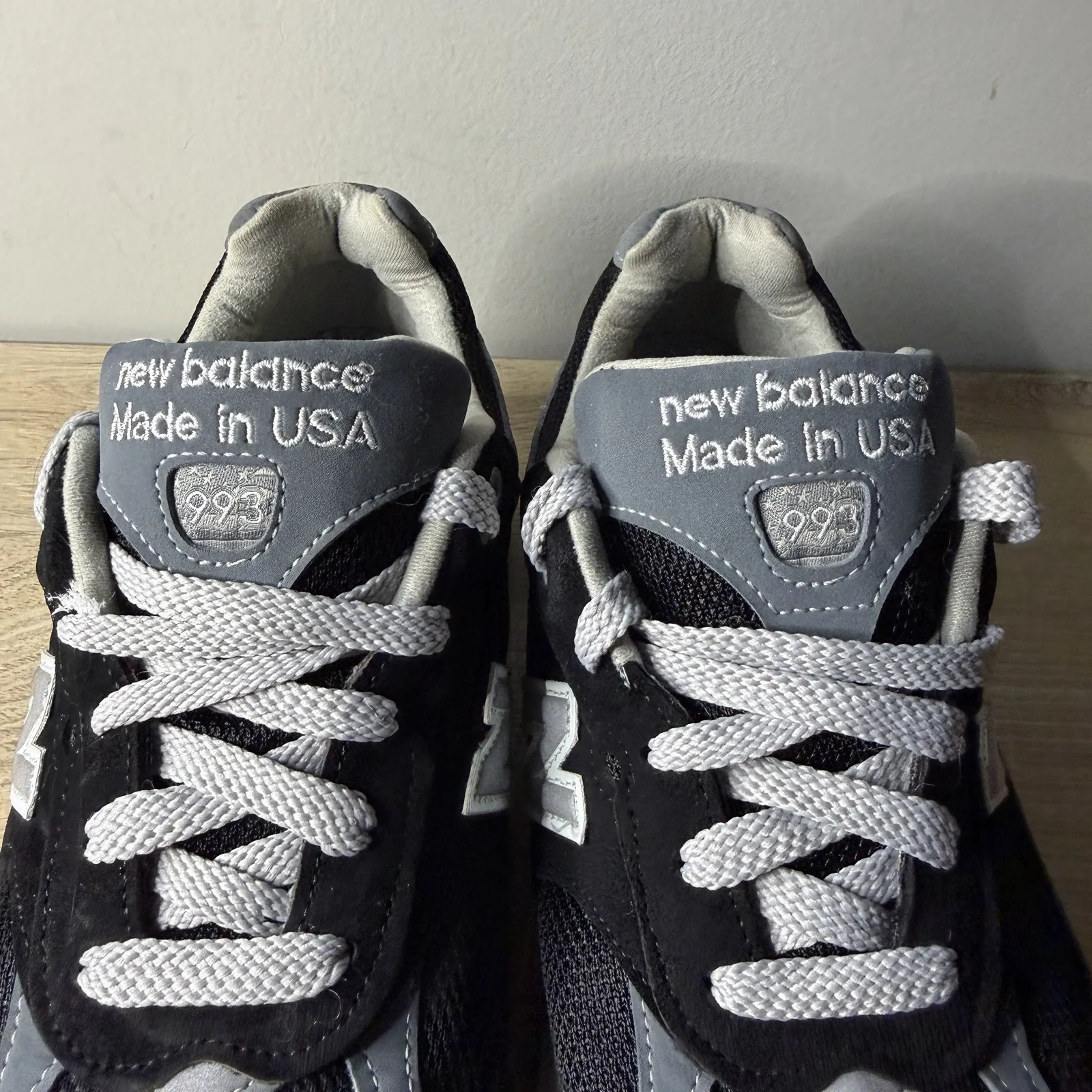 New Balance 993 Black Grey WR993BK Running Shoes Womens 8 Wide D Retro Runner - Image 5
