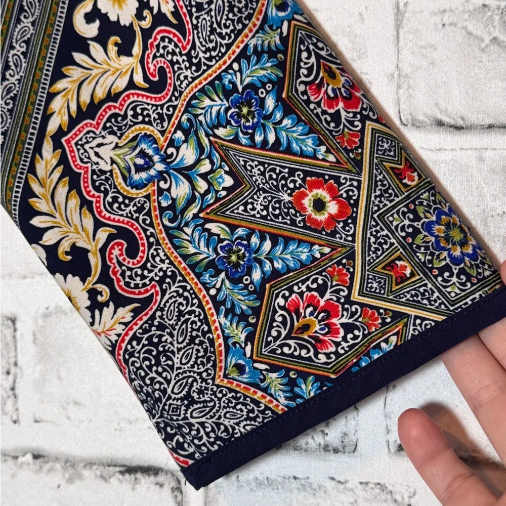 Westport Blue Red 3/4 Sleeve Casual Dress Bohemian boho style size 12 mini dress - Image 2