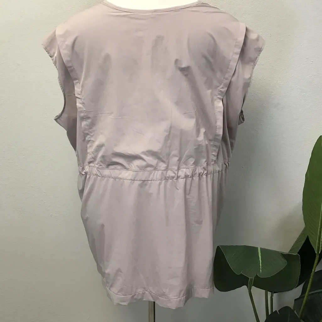 Nike Pink Lightweight Drawstring Waist Full-Zip Vest - Size 3X - Image 2