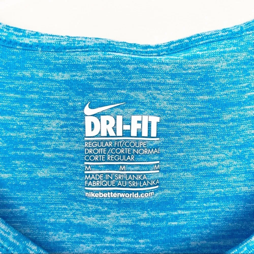Nike Dri Fit Soul Cycle Blue Tank Top Sz M - Image 3