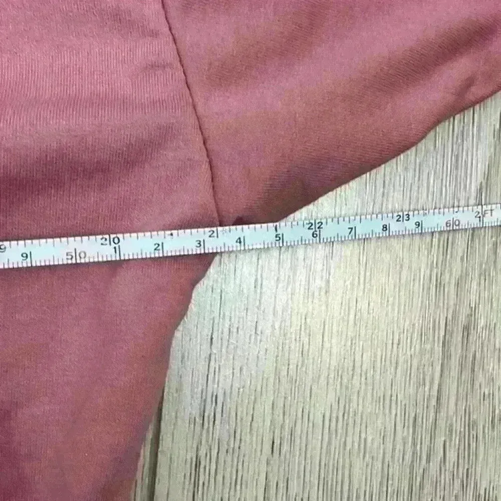 SHEIN Pink Cropped Drawstring Hoodie Size M - Image 8