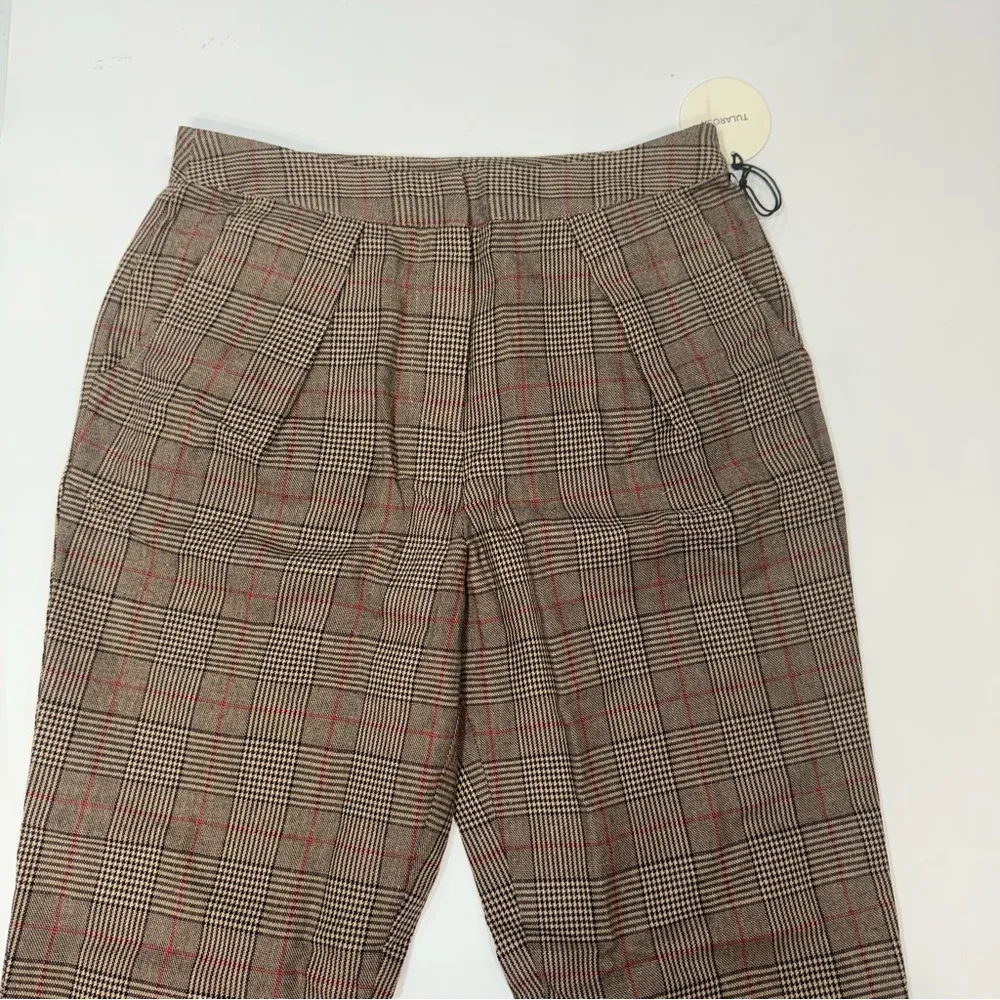 Tularosa Aimee Pant in Classic Brown Plaid Small - Image 3