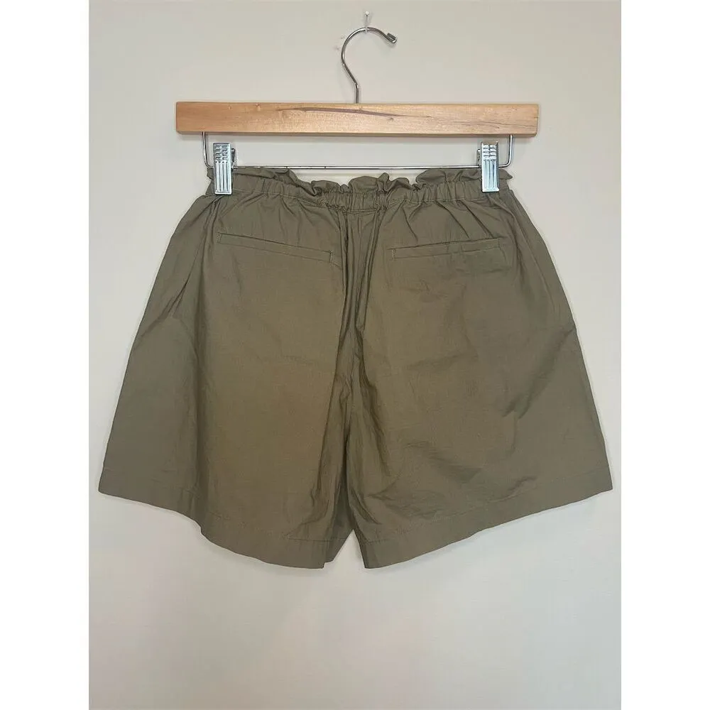 Scotch & Soda Maison Scotch Women's Green Elastic Drawstring Shorts XS - Image 3