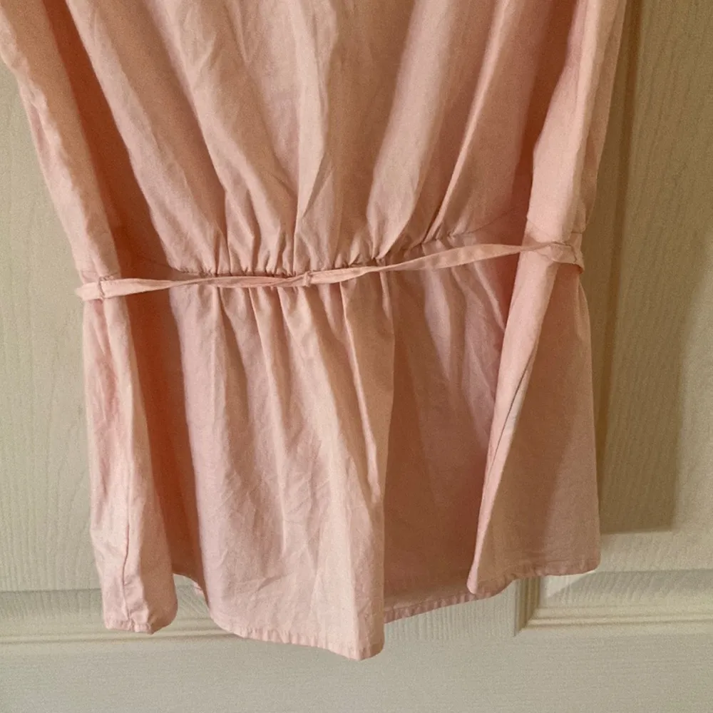 J. Crew Flutter-Sleeve Wrap Top Cotton Tissue Peplum Blouse 2 Subtle Pink NWT - Image 10