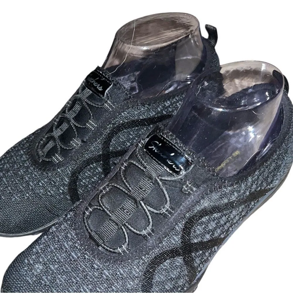 Skechers black breath easy infi-knity slip on shoes - Image 5