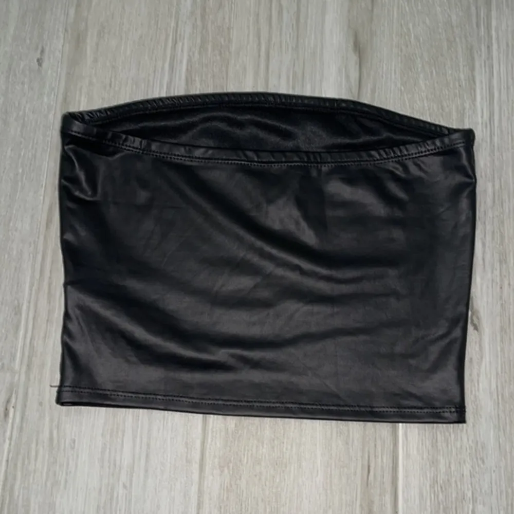 Vegan Leather Bustier Black Size M - Image 2