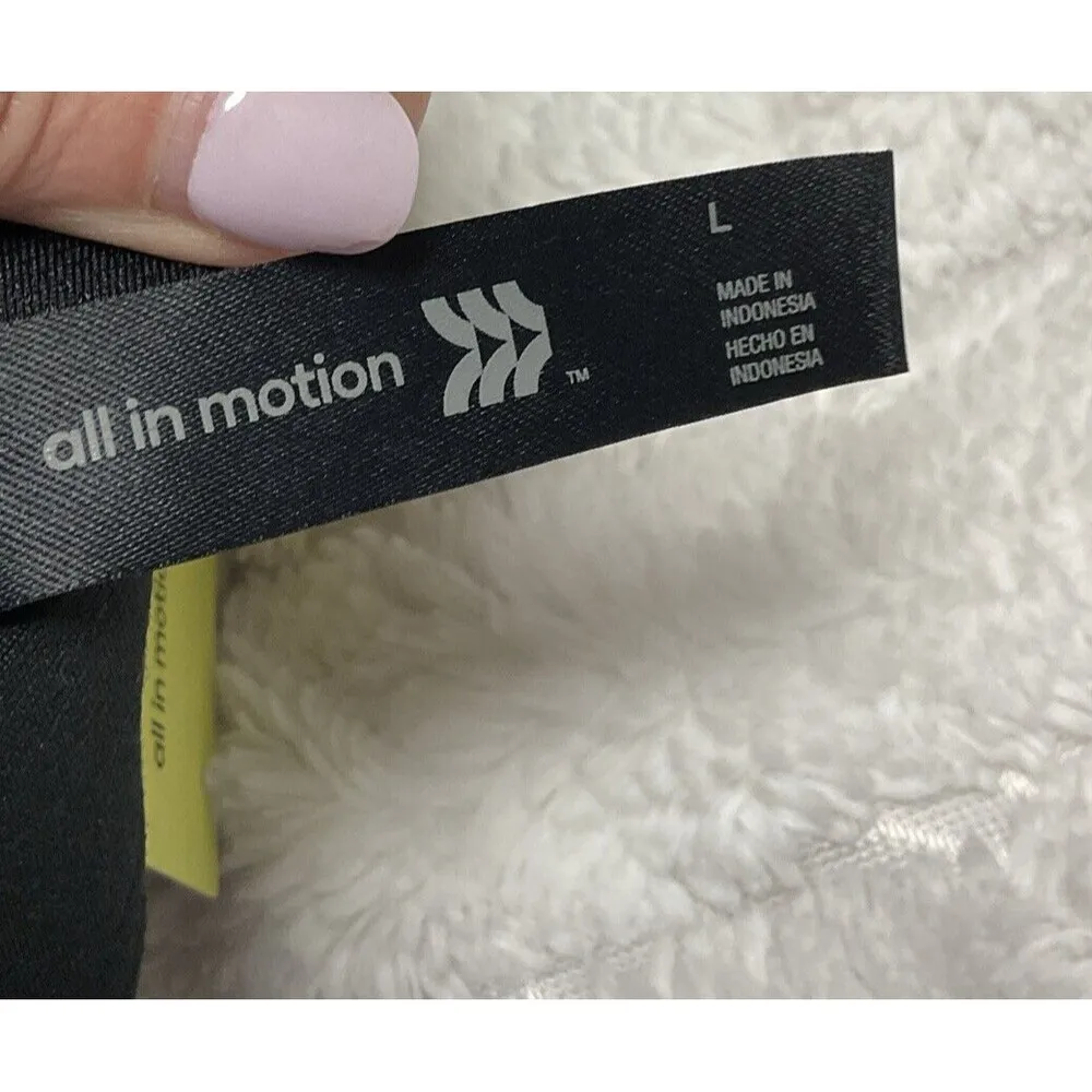 All in Motion Women's Seamless Large Sports Bra Black And White.  LATH063 - Image 5