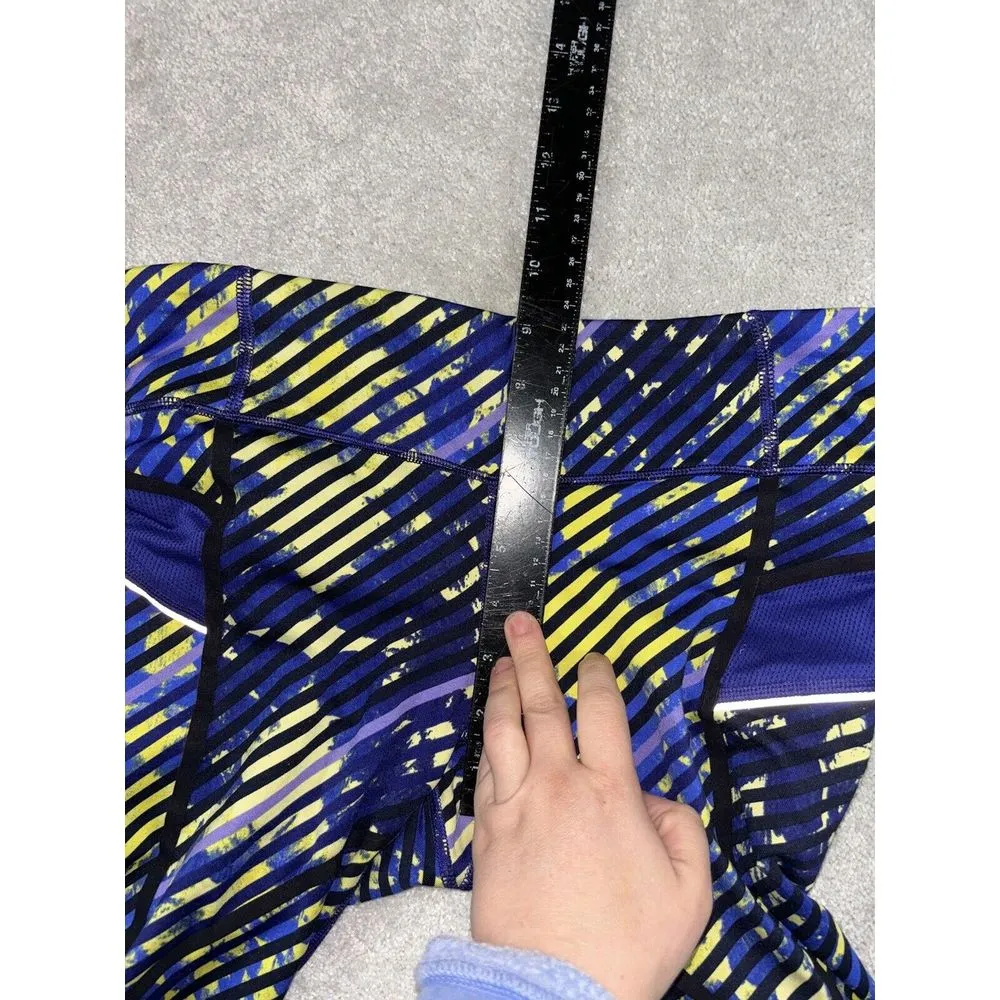 Athleta Leggings‎ Women's Size Small Blue Yellow Athleisure Gym Modern Bright - Image 4