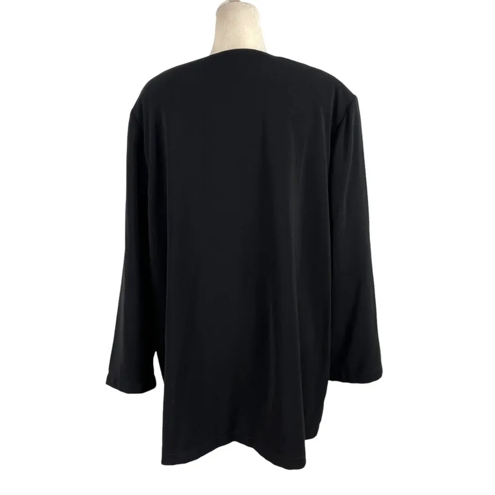 Vintage Hino & Malee Womens Size Medium Minimalist Boxy Oversized Black Jacket - Image 7