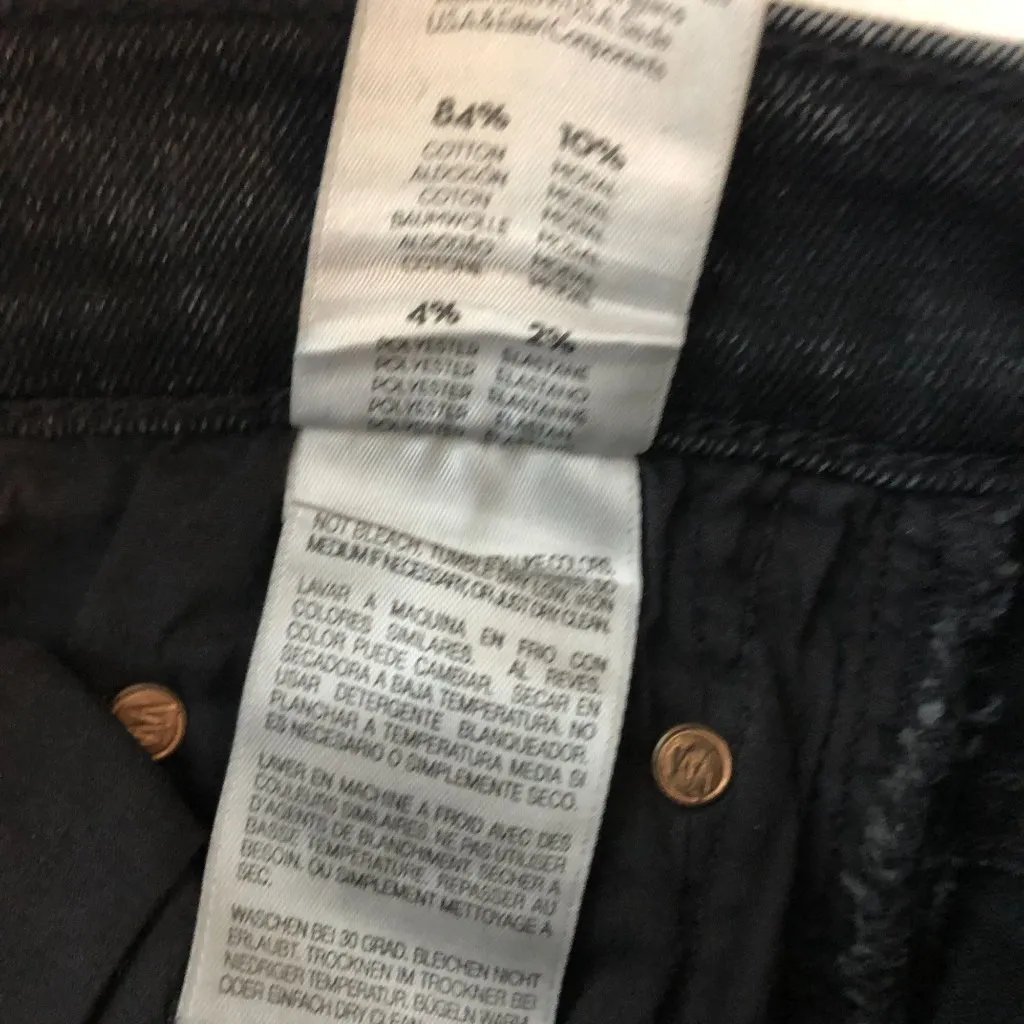 Mother The Weekender Fray Night Shadow Jeans Womens 26 Distressed Hem Flare Leg - Image 7