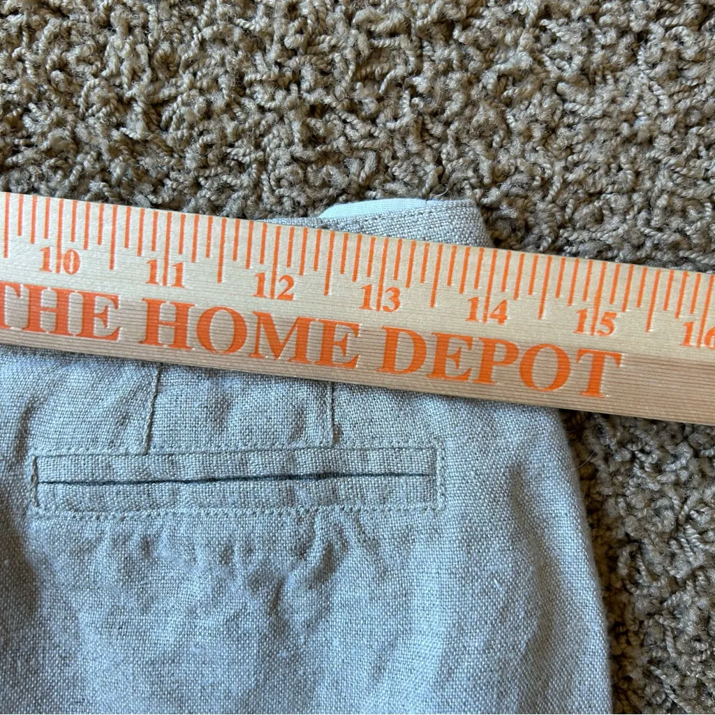 Ann Taylor Women's Small‎ 100% linen natural beige skirt midi slit - Image 8